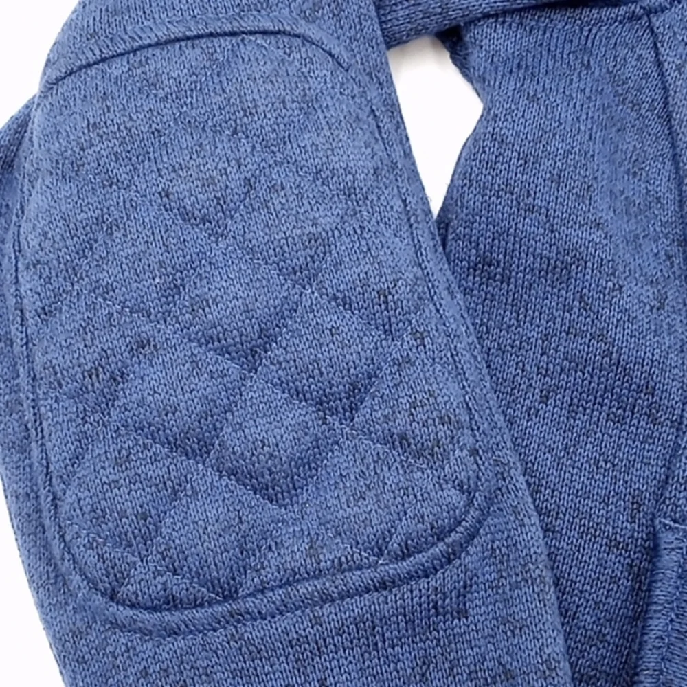 Eddie Bauer Hooded‎ Knit Full Zip Jacket Blue XS